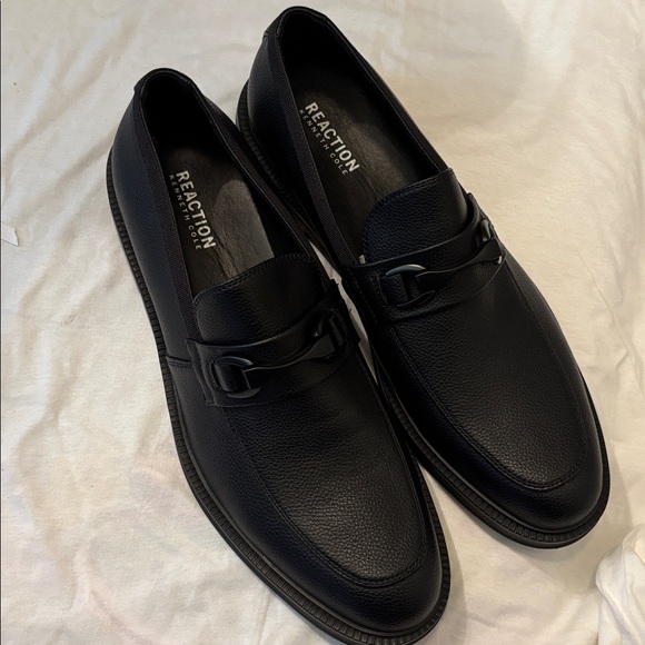Shoes dress mens new size 13M Reaction Kenneth Cole black slip on upper man made main image 4